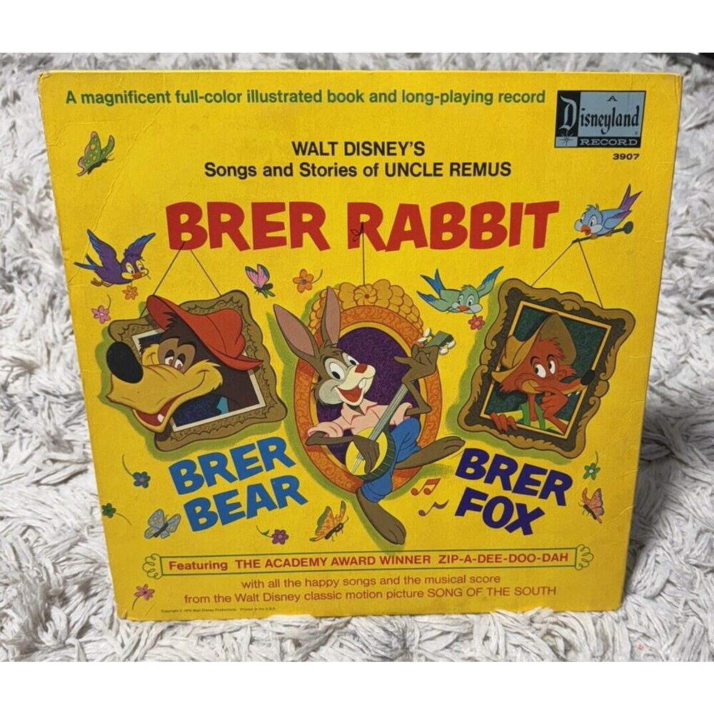 1970's Walt Disney's Songs and Stories of Uncle Remus Brer Rabbit